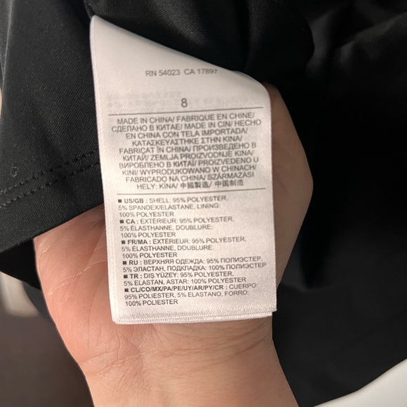 Banana Republic (not factory) Black Dress LBD size 8 (fits small) - Picture 4 of 5